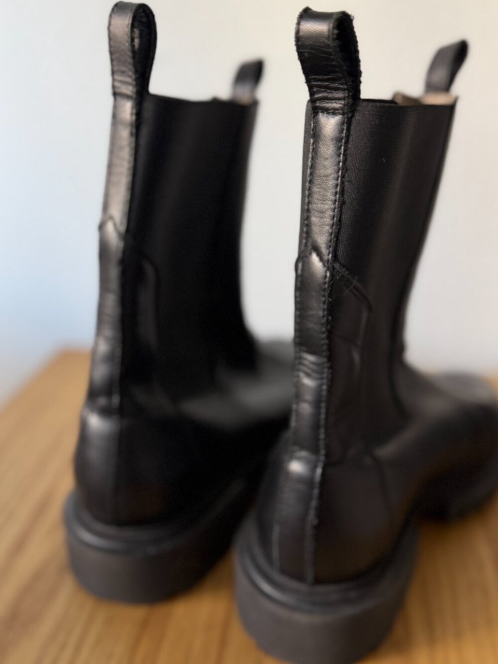 ALLSAINTS Women's Hallie Stretch Mid Calf Boots in Black, Size 38 ur US8 - Picture 12 of 14
